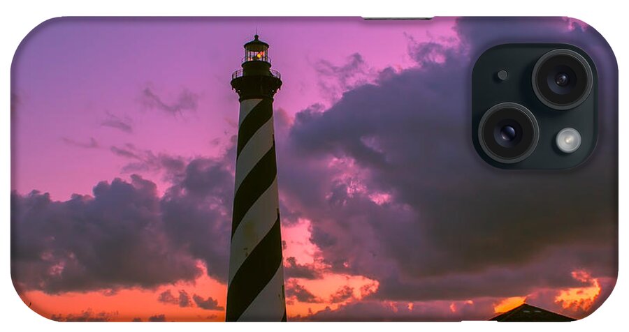 Lighthouse iPhone Case featuring the photograph Sunset at Cape Hatteras by Nick Zelinsky Jr