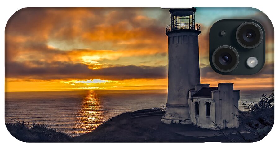 Lighthouse iPhone Case featuring the photograph Sunset at North Head by Robert Bales