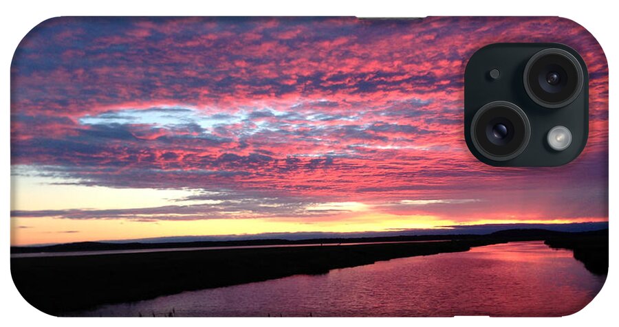 Sunset iPhone Case featuring the photograph Sunset at North Pool by Nancy Landry