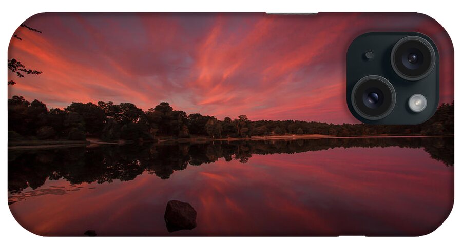 Sunset iPhone Case featuring the photograph Sunset at the Pond by Brian MacLean