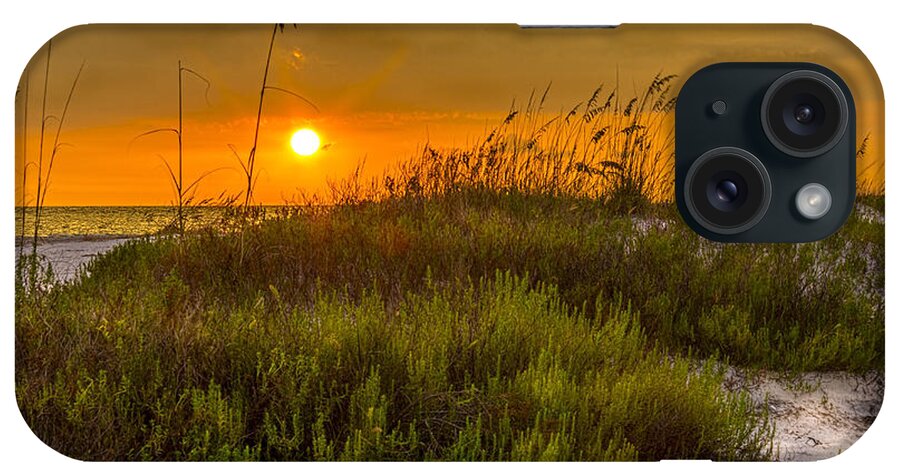 Sun iPhone Case featuring the photograph Sunset Dunes by Marvin Spates