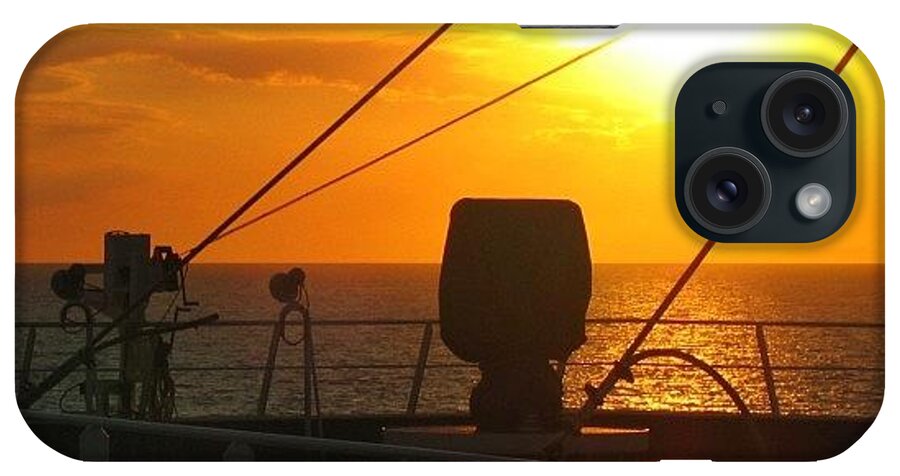 Bd iPhone Case featuring the photograph Sunset From The Ship (traveling To by Gianluca Sommella