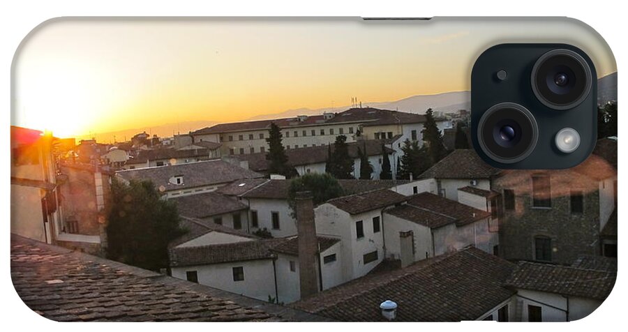 Florence iPhone Case featuring the photograph Sunset in Florence by Sue Morris