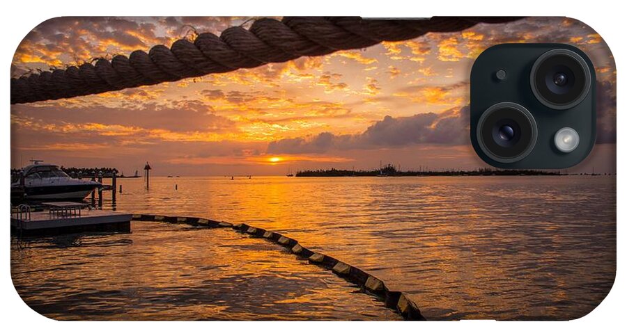 Key West iPhone Case featuring the photograph Sunset in Key West by Maria Robinson