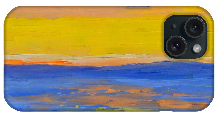 Seascape iPhone Case featuring the painting Sunset in Paradise by Fred Wilson