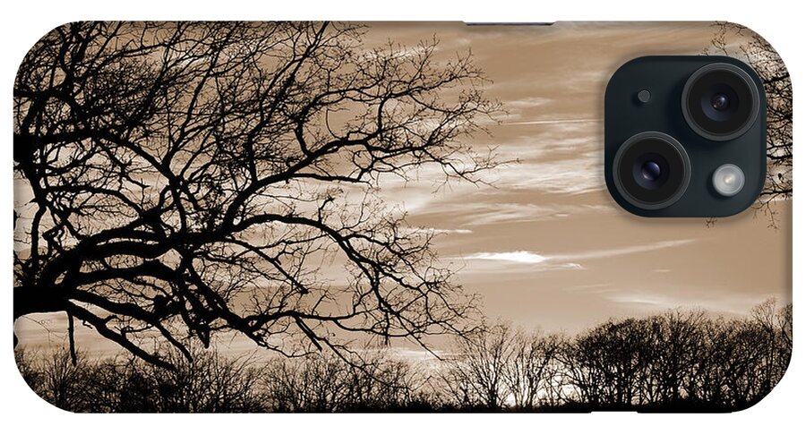 Sunset iPhone Case featuring the photograph Sunset is Sepia by Jeanne May