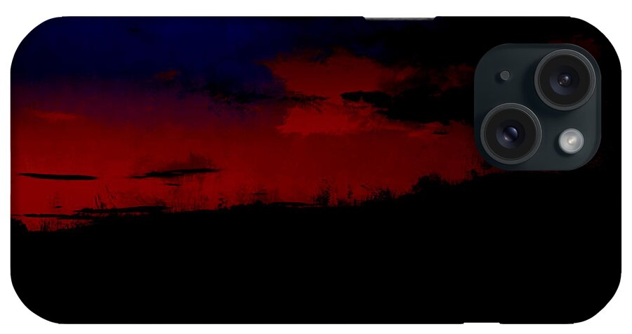 Sunset iPhone Case featuring the painting Sunset magic by John Stuart Webbstock