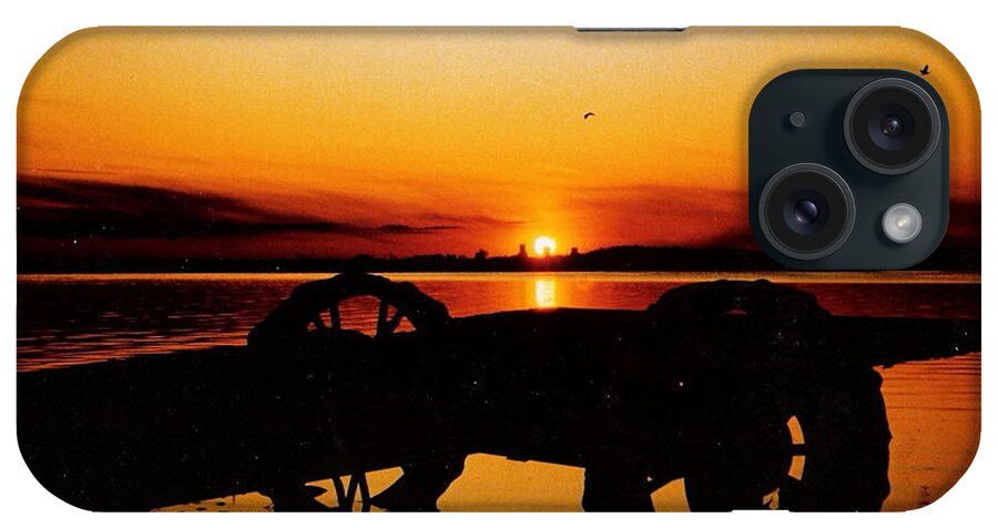 Sunset iPhone Case featuring the photograph Sunset on Lake Wahtoponek by Larry Trupp