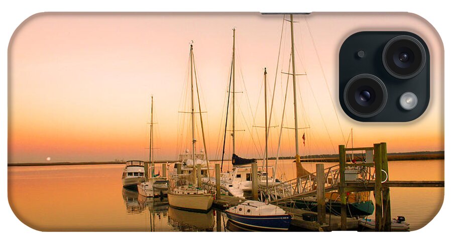 Boats iPhone Case featuring the photograph Sunset On The Dock by Southern Photo