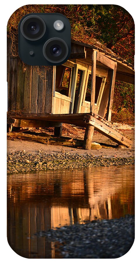 Beach iPhone Case featuring the photograph Sunset on the Old Shack by Ronda Broatch