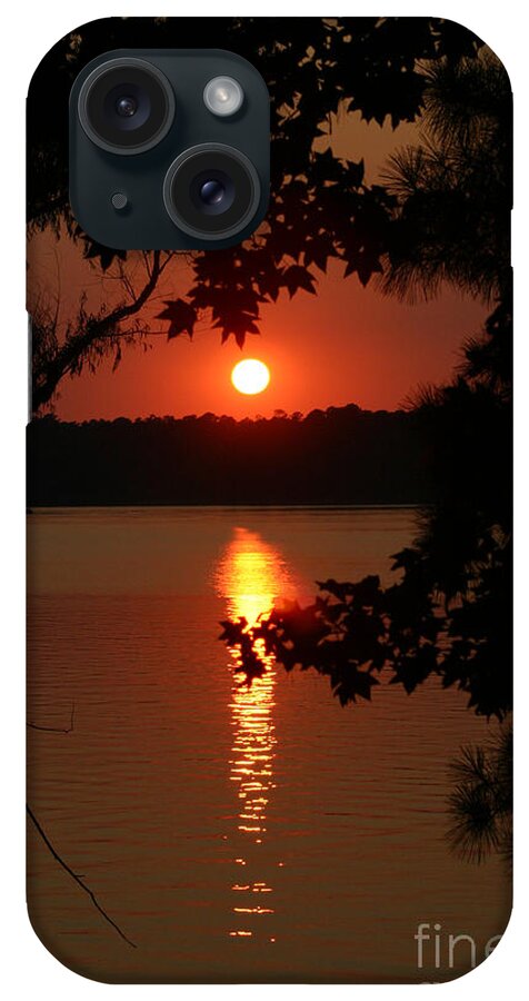 Lake iPhone Case featuring the photograph Sunset over Lake by D Wallace