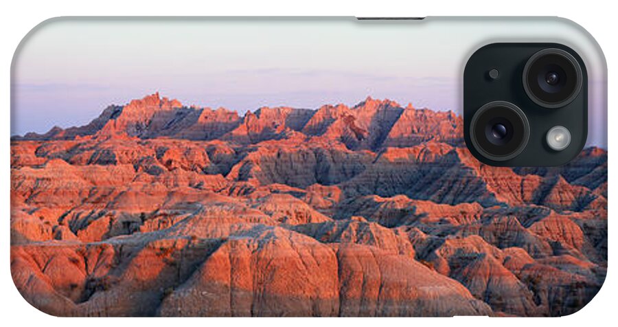 Photography iPhone Case featuring the photograph Sunset Panoramic View Of Mountains by Panoramic Images