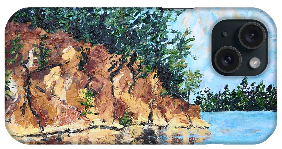 Sunset iPhone Case featuring the painting Sunset Point by Diane Arlitt