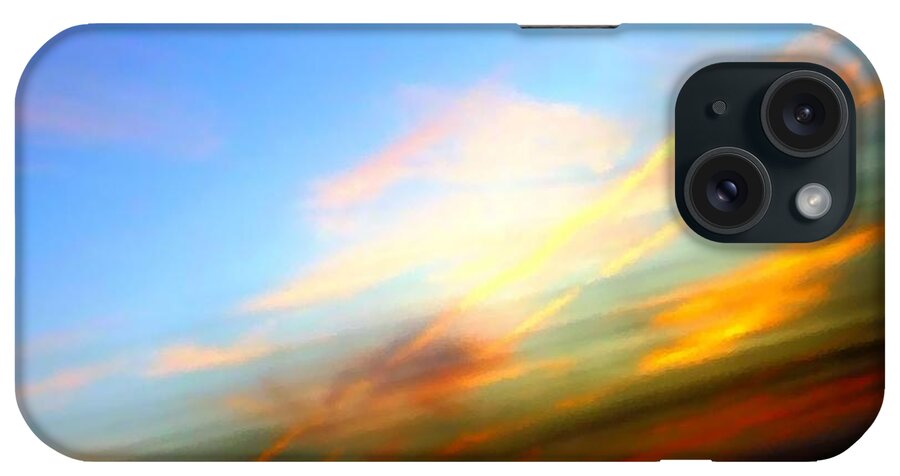 Sunset iPhone Case featuring the photograph Sunset Reflections - Abstract by Robyn King