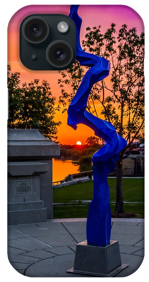 Sunset iPhone Case featuring the photograph Sunset Sculpture by Ron Pate