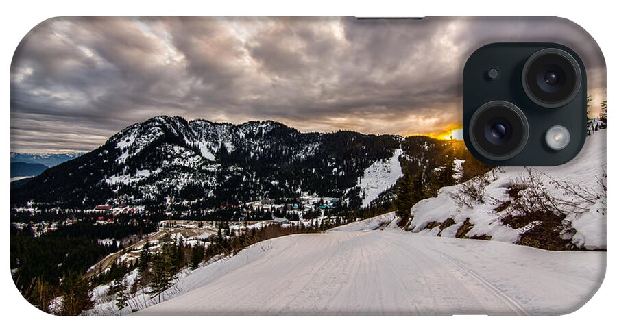 Beautiful iPhone Case featuring the photograph Sunset Ski Run by James Wheeler
