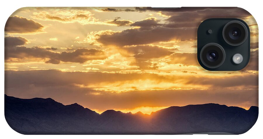 Tranquility iPhone Case featuring the photograph Sunset Sky Over San Andreas Mountains by Don Smith