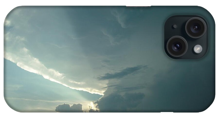 Landscape iPhone Case featuring the photograph Sunset Supercell by Ed Sweeney