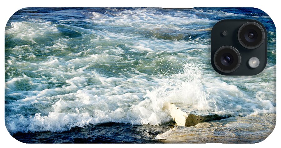 Evie iPhone Case featuring the photograph Superior A Deep Blue Sea by Evie Carrier