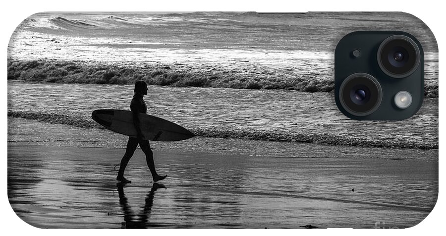 Surfer iPhone Case featuring the photograph Surfer at Palm Beach by Sheila Smart Fine Art Photography