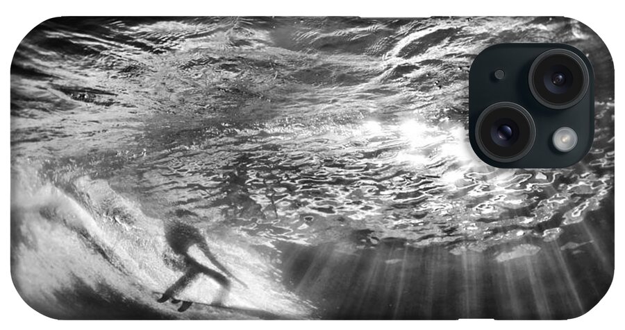 Ocean iPhone Case featuring the photograph Surfing God light by Sean Davey