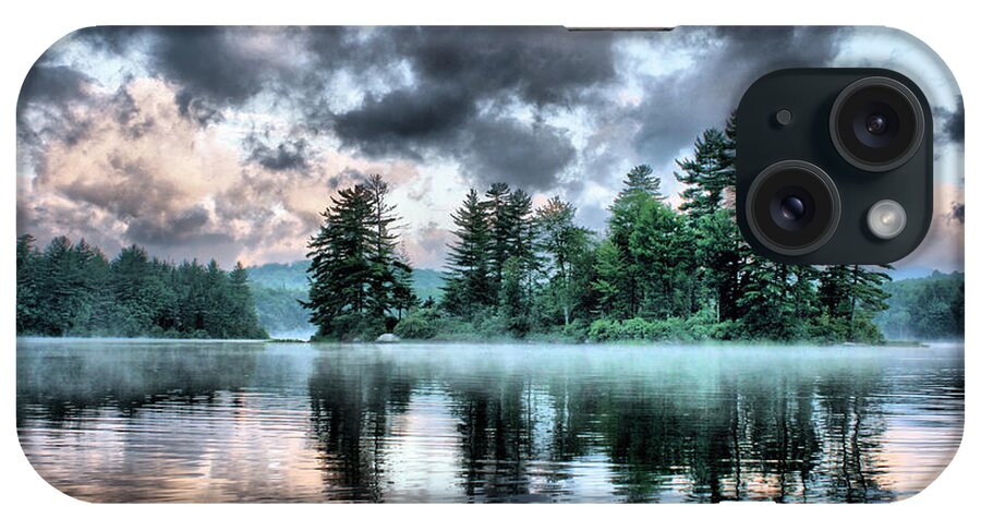 Surreal iPhone Case featuring the photograph Surreal Adirondack Lake by Stan Reckard