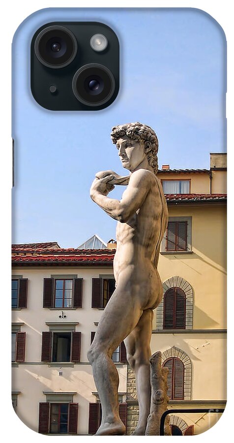 Florence iPhone Case featuring the photograph Surveying the Piazza della Signoria by Brenda Kean
