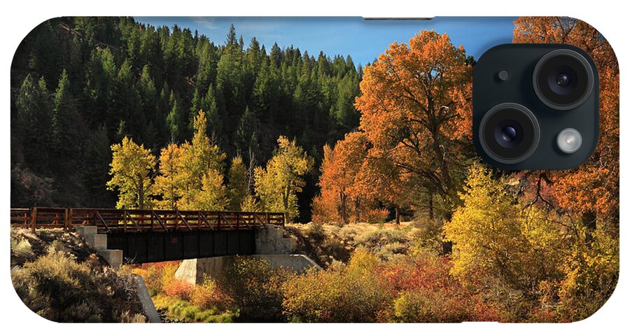 Autumn iPhone Case featuring the photograph Susan River Bridge On The Bizz 2 by James Eddy