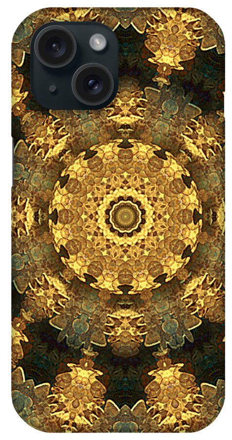 Svadhisthana-chakra-mandala iPhone Case featuring the digital art Svadhisthana chakra mandala - spiritual art by Giada Rossi by Giada Rossi