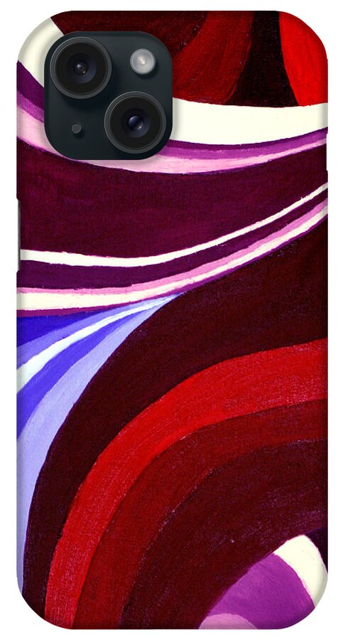 Oil iPhone Case featuring the painting Swirls of Color by Beth Parrish