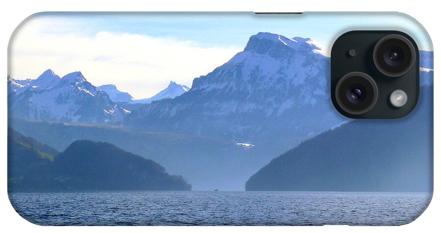 Panoramic iPhone Case featuring the photograph Swiss Alps by Amanda Mohler
