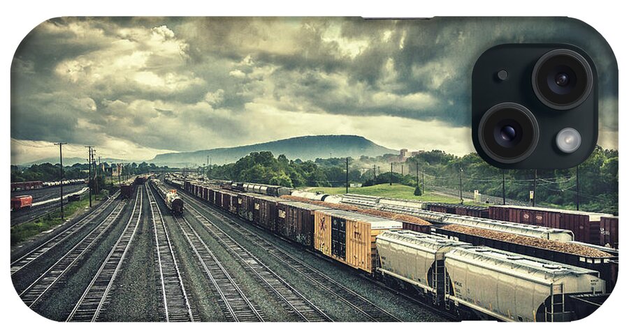 Trains iPhone Case featuring the photograph Switchyard Junction Near Lookout Mountain by Steven Llorca