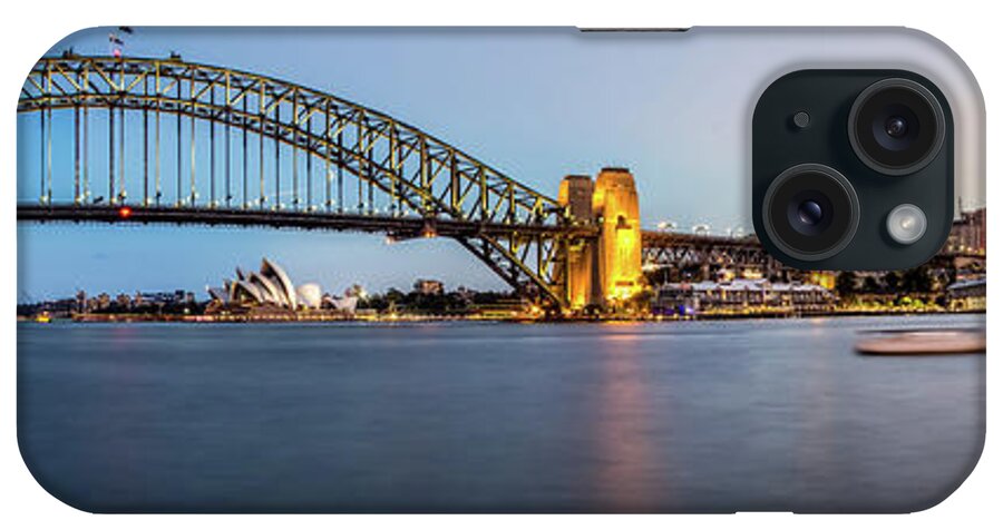 Tranquility iPhone Case featuring the photograph Sydney Evening Skyline by Image By Mike Hankey