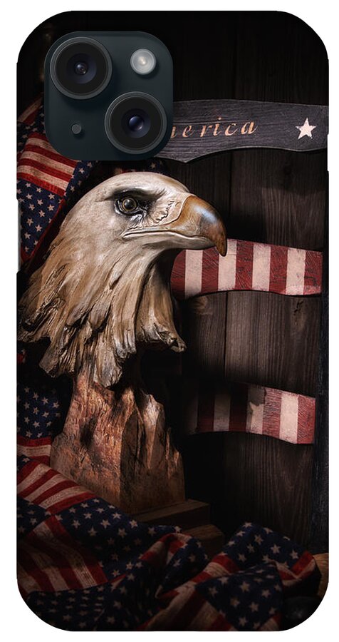 America iPhone Case featuring the photograph Symbol of America Still Life by Tom Mc Nemar
