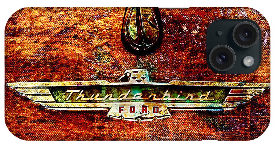 Thunderbird iPhone Case featuring the photograph T-Bird Grunge by Greg Sharpe