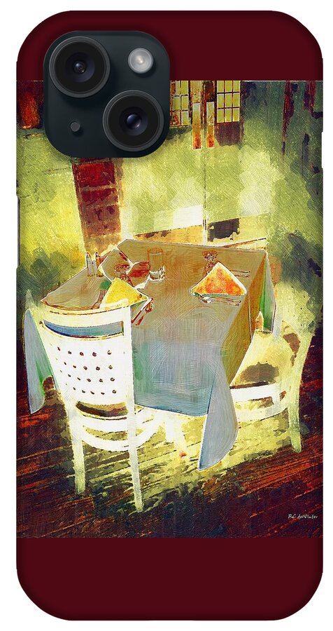 Cafe iPhone Case featuring the painting Table at the Fauve Cafe by RC DeWinter
