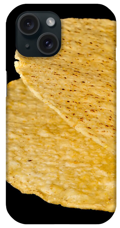 White iPhone Case featuring the photograph Taco Crunchy Shell by Alex Grichenko
