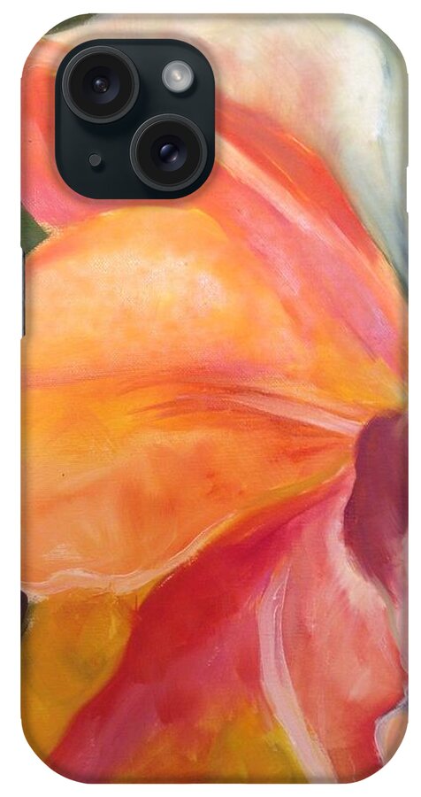 Amaryllis iPhone Case featuring the painting Taking Off by Karen Carmean
