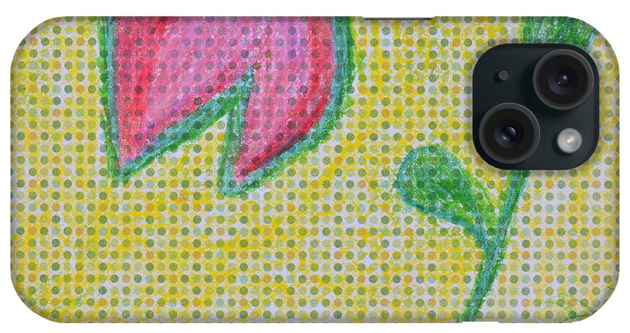 Garden iPhone Case featuring the painting Talking In The Garden by Donna Blackhall