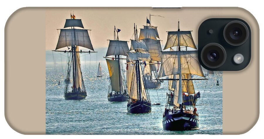 Tall Ship iPhone Case featuring the photograph Tall Ships by Geraldine Alexander