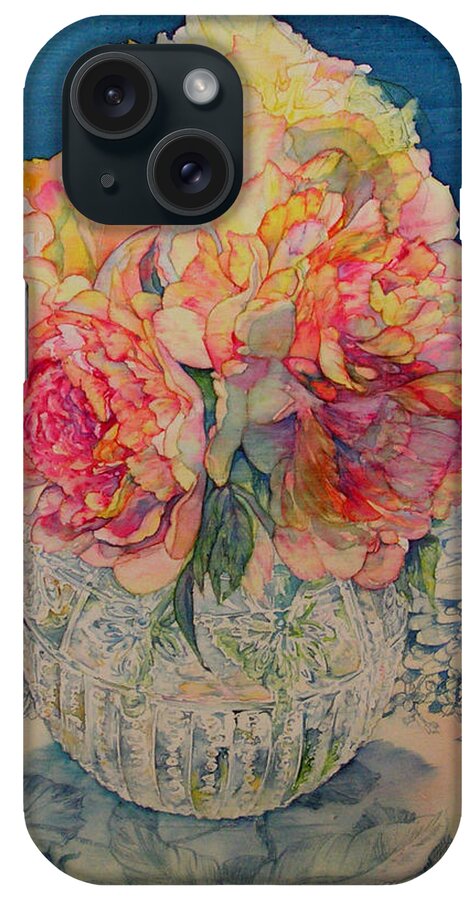 Floral iPhone Case featuring the painting Tammy's Bowl 2 by Annika Farmer