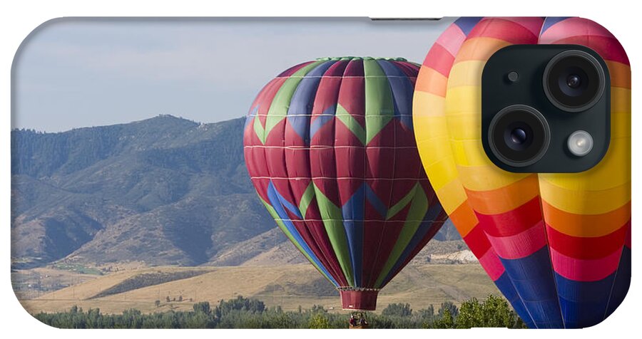 Colorado iPhone Case featuring the photograph Tandem Balloons by Steven Krull