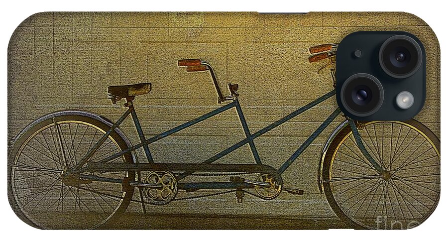 Tandem Bike iPhone Case featuring the photograph Tandem bike by Yumi Johnson