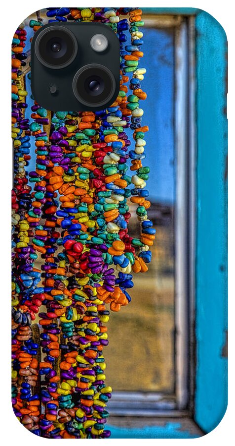Turquoise iPhone Case featuring the photograph Taos Beads by Diana Powell