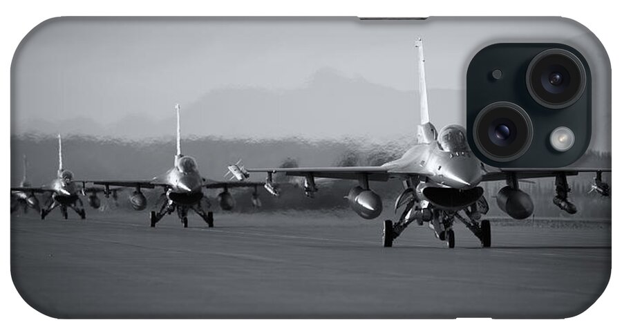 F-16 iPhone Case featuring the photograph Taxi Out by Brad Brizek