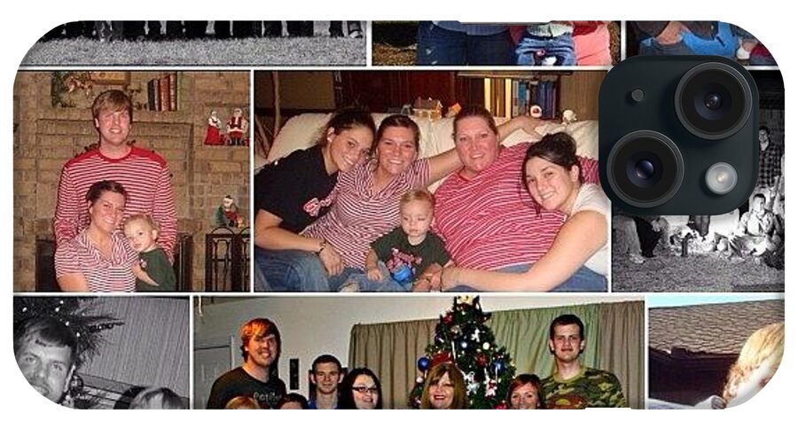 Tbt iPhone Case featuring the photograph #tbt Christmases Past With The Ppl I by Brittany England