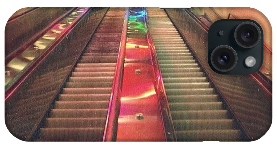 Exchangeplace iPhone Case featuring the photograph Techno #escalator Of Death Haha by Christi Mcgarry