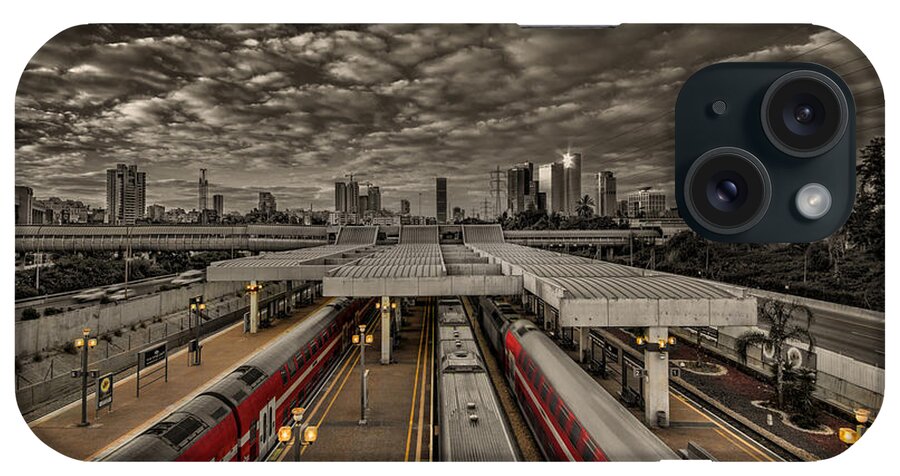 Israel iPhone Case featuring the photograph Tel Aviv central railway station by Ron Shoshani