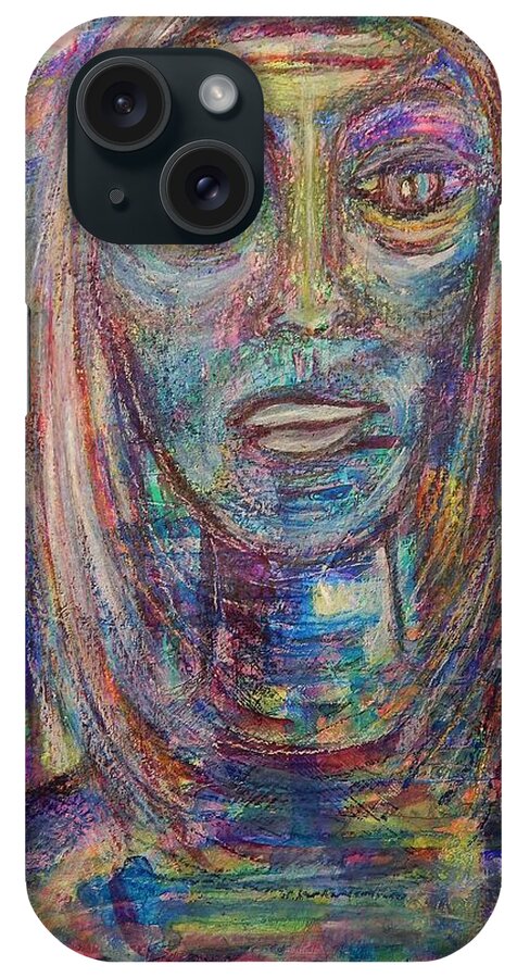 Woman iPhone Case featuring the painting Telling My Story by Mimulux Patricia No