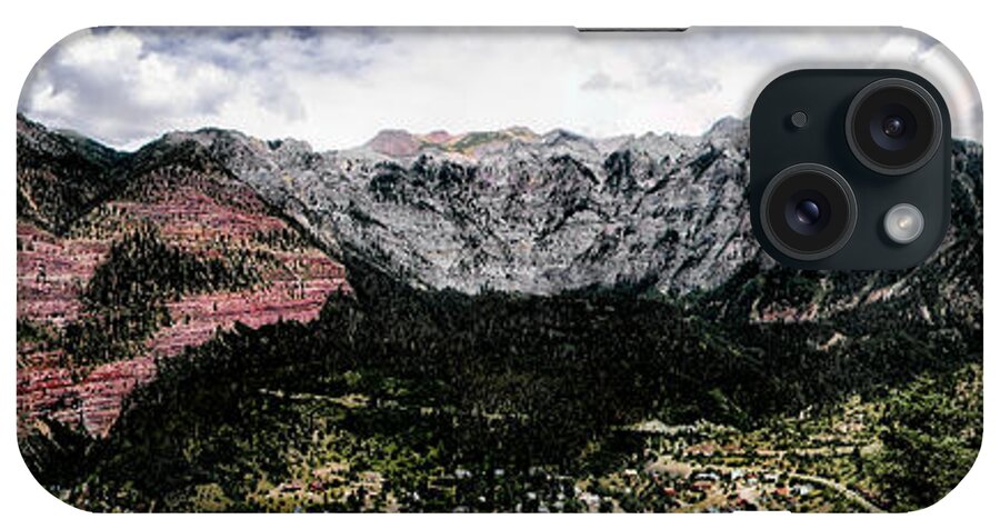 Telluride iPhone Case featuring the photograph Telluride From the Air by Lucy VanSwearingen